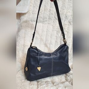Elegant Black Leather Shoulder Bag